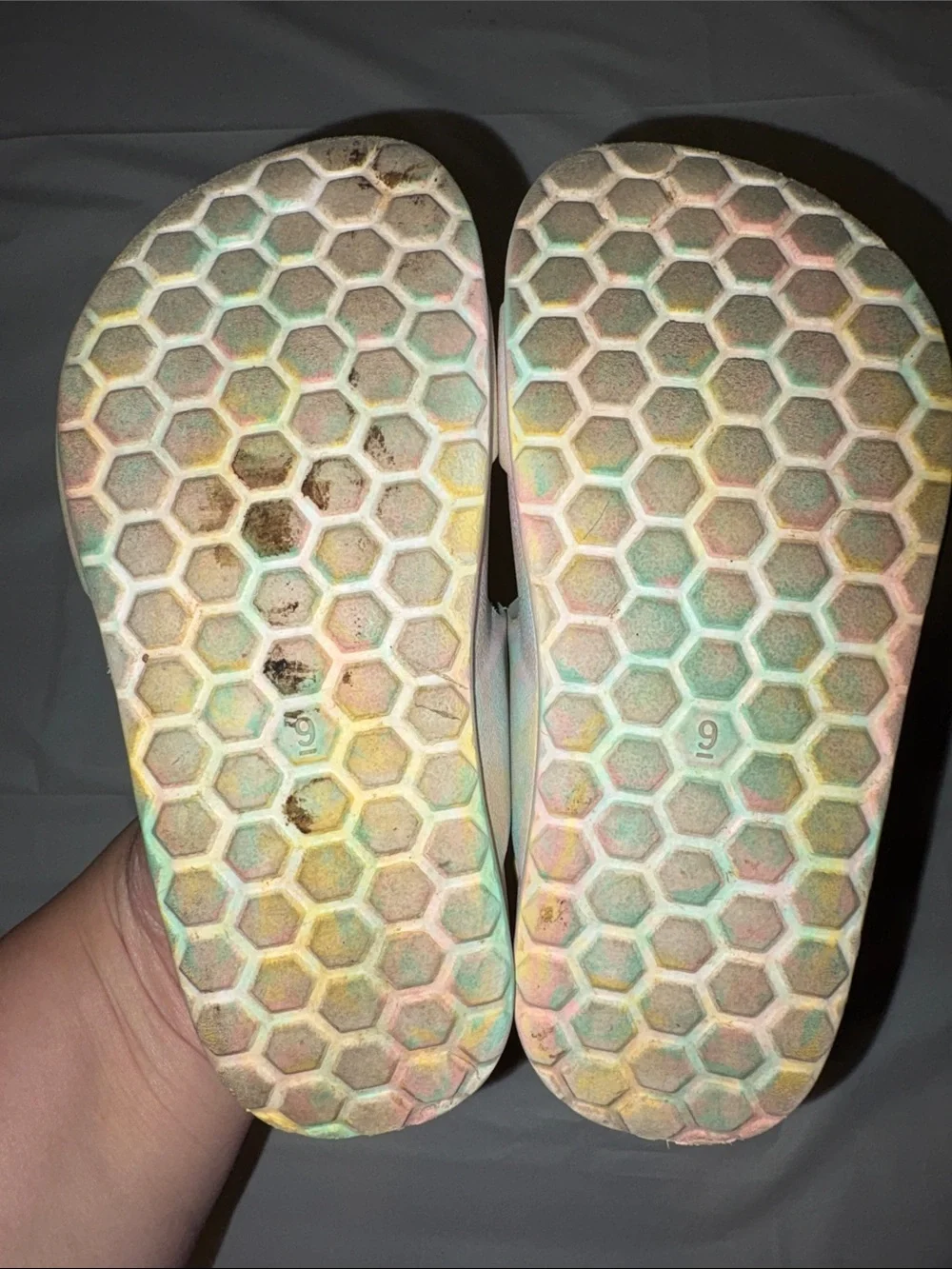 Cat & Jack Kids Iridescent Pastel Buckle Sandals - Multi